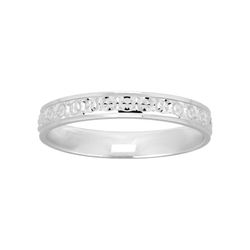 Anillo Oro Blanco 18kts Argyor-MRM 3mm (18)177G30 Alianza Diamantada