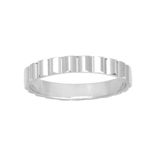 Bague en or blanc 18 carats Argyor-MRM 3 mm (18)207G30 Alliance dentée