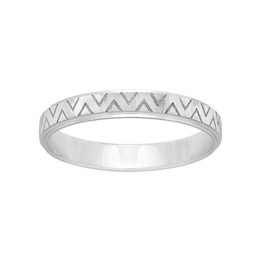 Anello in oro bianco 18 kt Argyor-MRM 3 mm (18)264G30 inciso al laser Alliance