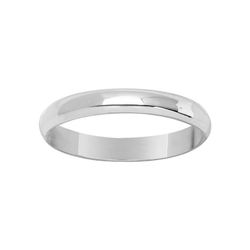 Anillo Oro Blanco 18kts Argyor-MRM 3mm (18)3112330 Alianza Media Cańa Confort