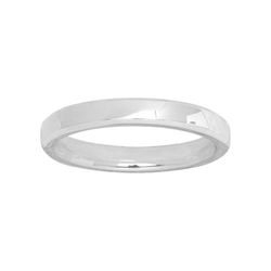 Anillo Oro Blanco 18kts Argyor-MRM 3mm (18)3112730 Alianza Media Cańa Confort
