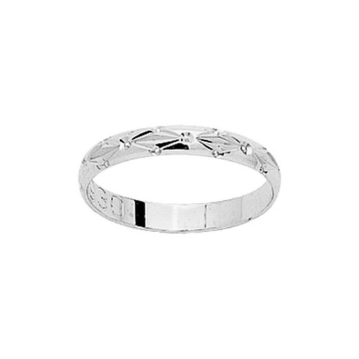 Anillo Oro Blanco 18kts Argyor-MRM 3mm (18)4930GB Alianza Fantasia