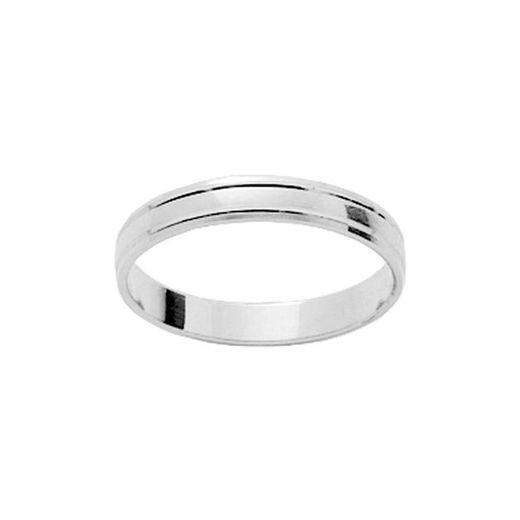Anillo Oro Blanco 18kts Argyor-MRM 3mm (18)5530GB Alianza Lisa