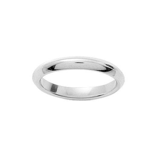 Anillo Oro Blanco 18kts Argyor-MRM 3mm (18)BG30 Alianza Clasica Bombeada