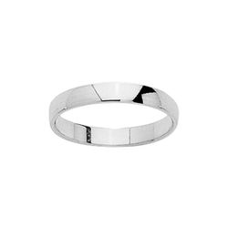 Anillo Oro Blanco 18kts Argyor-MRM 3mm (18)DB30GA Alianza Clásica Semibombeada