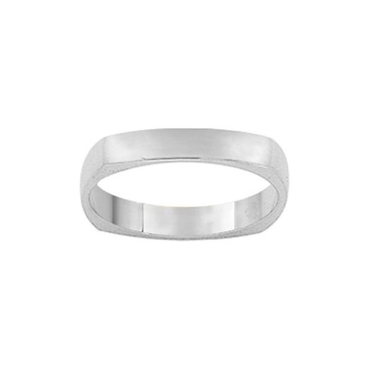 18kt White Gold Ring Argyor-MRM 3mm (18)E30G Classic Square Alliance
