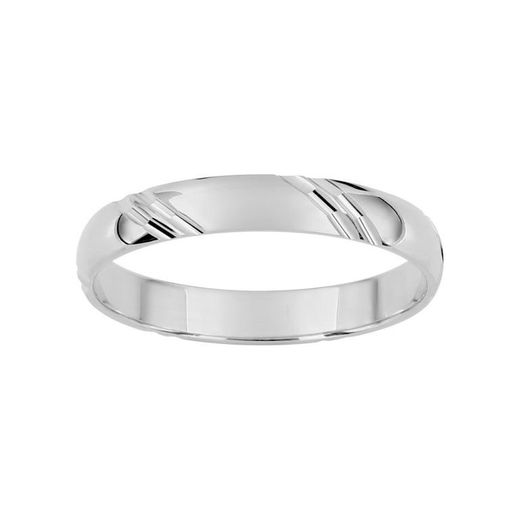 Anillo Oro Blanco 18kts Argyor-MRM 3mm (18)J30GB Alianza Clásica Fantasia