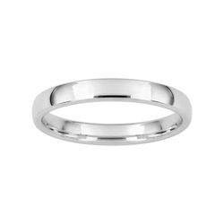 Anillo Oro Blanco 18kts Argyor-MRM 3mm (18)LG30 Alianza Clásica Media Cańa