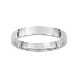 Anillo Oro Blanco 18kts Argyor-MRM 3mm (18)TG30 Clásica Semibombeada