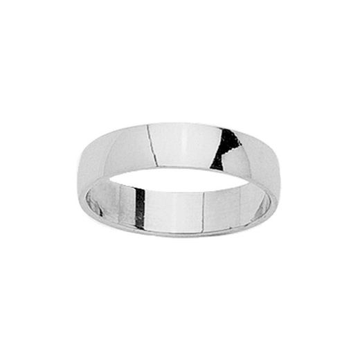 18kt White Gold Ring Argyor-MRM 4.5mm (18)DB45GB Classic Semi-Cold Wedding Band