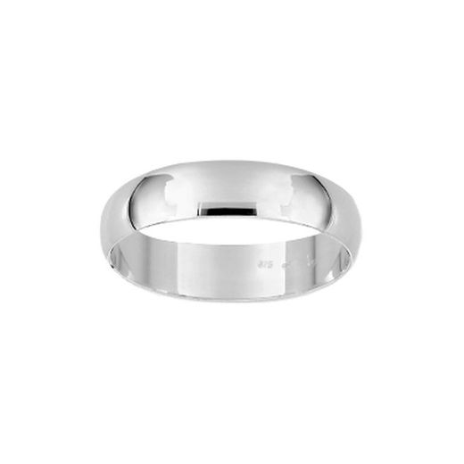 18kt White Gold Ring Argyor-MRM 4.5mm (18)DJ45GB Classic Half Round Wedding Band