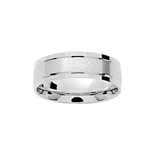 Anel de ouro branco 18kt Argyor-MRM 4mm (18)014G60 Aliança