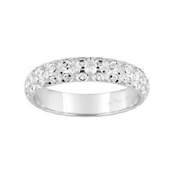 Anillo Oro Blanco 18kts Argyor-MRM 4mm (18)041G40 Alianza Diamantada