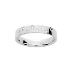Anillo Oro Blanco 18kts Argyor-MRM (18)142G40D Alianza 8 Diamantes 0,08ct