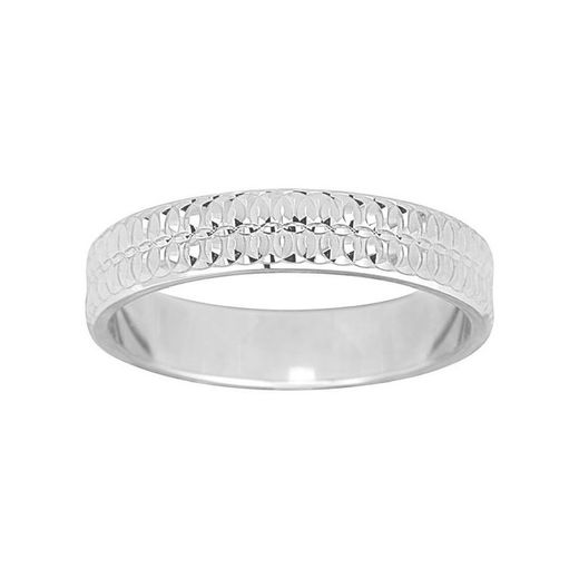 Anell Or Blanc 18kts Argyor-MRM 4mm (18)218G40 Aliança Fantasia