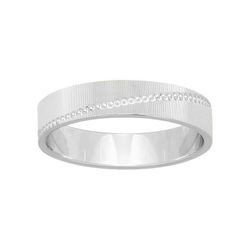 Anillo Oro Blanco 18kts Argyor-MRM 4mm (18)298G40 Alianza Fantasia