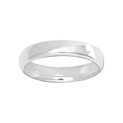 Anillo Oro Blanco 18kts Argyor-MRM 4mm (18)3112140 Alianza Semi-bombeada Confort