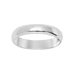 Anillo Oro Blanco 18kts Argyor-MRM 4mm (18)3112340 Alianza Media Cańa Confort