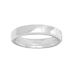 Anillo Oro Blanco 18kts Argyor-MRM 4mm (18)3112740 Alianza Media Cańa Confort