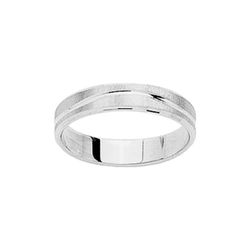 Anillo Oro Blanco 18kts Argyor-MRM 4mm (18)4640GB Alianza Ranurada