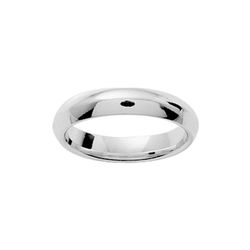 Anillo Oro Blanco 18kts Argyor-MRM 4mm (18)BG40 Alianza Clásica Bombeada