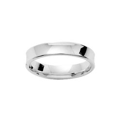 Anillo Oro Blanco 18kts Argyor-MRM 4mm (18)CG40 Alianza Clásica Concava