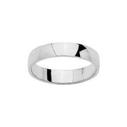 Anillo Oro Blanco 18kts Argyor-MRM 4mm (18)DB40GA Alianza Clásica Semibombeada
