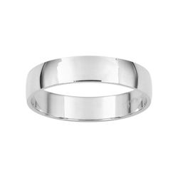 Anillo Oro Blanco 18kts Argyor-MRM 4mm (18)DB40GB Alianza Clásica Semibombeada