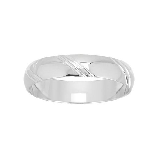Anell Or Blanc 18kts Argyor-MRM 4mm (18)J40GB Aliança Clàssica Fantasia