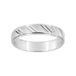 Anillo Oro Blanco 18kts Argyor-MRM 4mm (18)M40GB Fantasia Confort