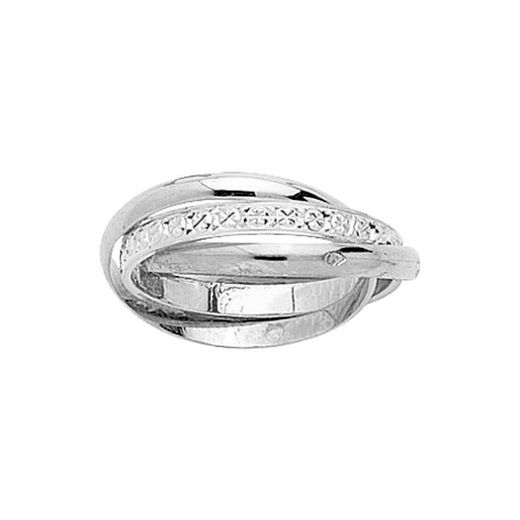Anel de ouro branco 18k Argyor-MRM 4 mm (18)TR43225G com vários aros