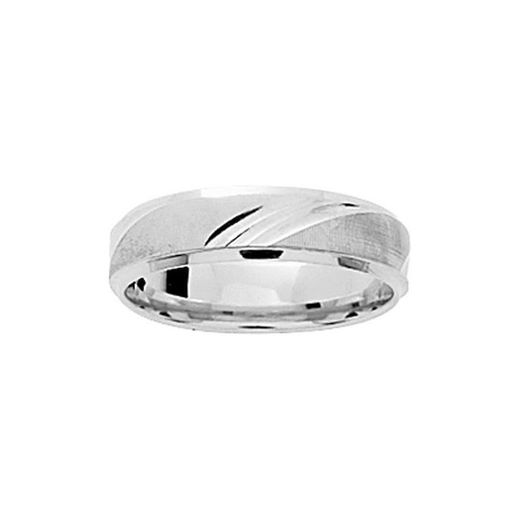 18kt White Gold Ring Argyor-MRM 5mm (18)013G50 Grooved Alliance