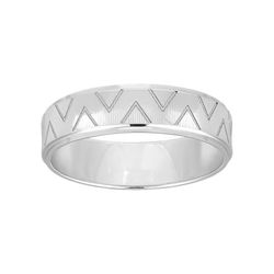 Anillo Oro Blanco 18kts Argyor-MRM 5mm (18)264G50 Alianza Grabado Laser Triangulos