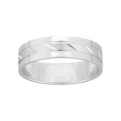 Anillo Oro Blanco 18kts Argyor-MRM 5mm (18)285G50 Alianza Fantasia