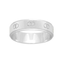Anillo Oro Blanco 18kts Argyor-MRM 5mm (18)290G50 Alianza Grabado Laser Uniones