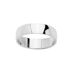 Anillo Oro Blanco 18kts Argyor-MRM 5mm (18)DB50GA Alianza Clásica Semibombeada