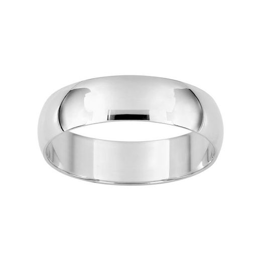 Bague de mariage classique demi-ronde en or blanc 18 carats Argyor-MRM 5 mm (18)DJ50GB