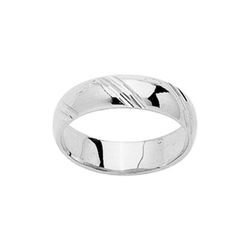 Anillo Oro Blanco 18kts Argyor-MRM 5mm (18)J50GB Alianza Clásica Fantasia