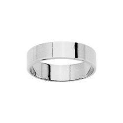 Anillo Oro Blanco 18kts Argyor-MRM 5mm (18)R50GB Clásica Plana