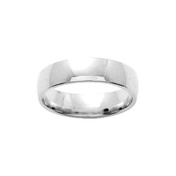 Anillo Oro Blanco 18kts Argyor-MRM 5mm (18)TG50 Clásica Semibombeada