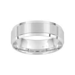 Anillo Oro Blanco 18kts Argyor-MRM 6mm (18)117G60 Alianza Confort