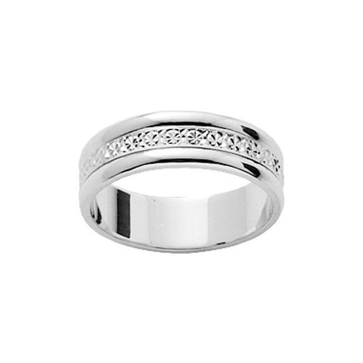 18kt White Gold Ring Argyor-MRM 6mm (18)29360 Diamond Wedding Band
