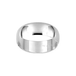 Anillo Oro Blanco 18kts Argyor-MRM 6mm (18)DJ60GB Alianza Clásica Media Cańa