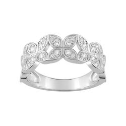 Anillo Oro Blanco 18kts Christian Bernard (18)1.6056.21 Flores Diamantes 0,52ct