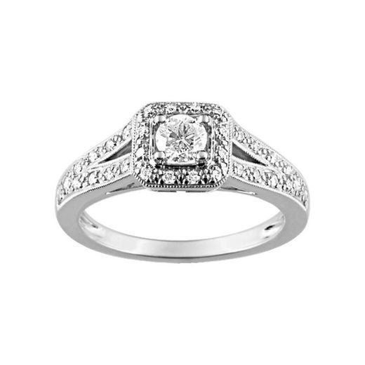 Anillo Oro Blanco 18kts Christian Bernard (18)1.6108.21 Diamantes 0,49ct GH SI