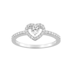 Anillo Oro Blanco 18kts Christian Bernard (18)1.6167.21 Corazón Diamantes 0,33ct GH SI