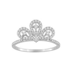 Anillo Oro Blanco 18kts Christian Bernard (18)1.6169.21 Corona Diamantes 0,30ct GH SI