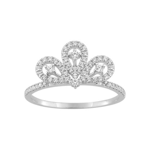 Anillo Oro Blanco 18kts Christian Bernard (18)1.6169.21 Corona Diamantes 0,30ct GH SI