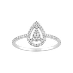 Anillo Oro Blanco 18kts Christian Bernard (18)1.6170.21 Lágrima Diamantes 0,21ct GH SI