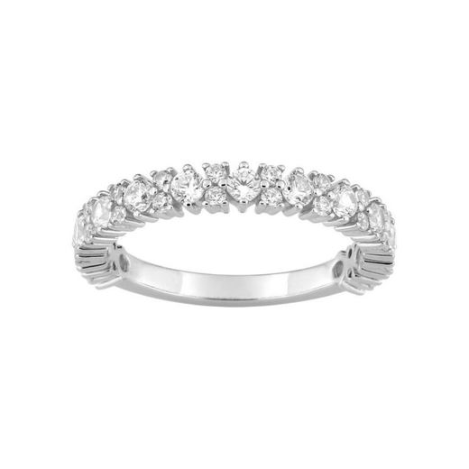 Christian Bernard 18kt White Gold Ring (18)1.6181.21 Crown Diamonds 0.91ct GH SI